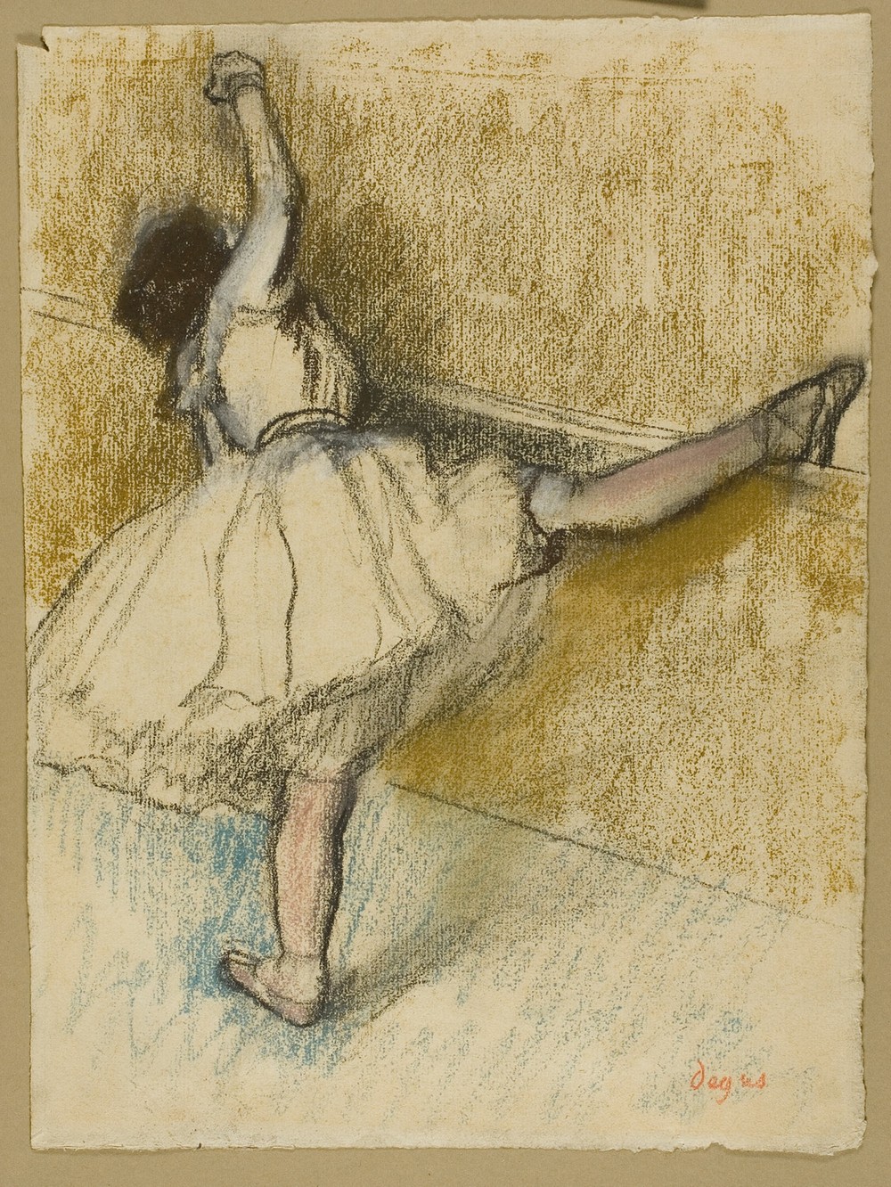 Dancer Stretching at the Bar (1877-80)