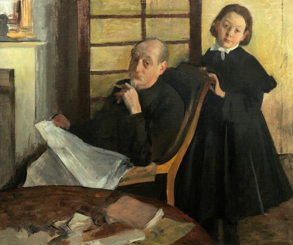 Henri Degas and His Niece Lucie Degas (The Artist’s Uncle and Cousin) (1875-76)