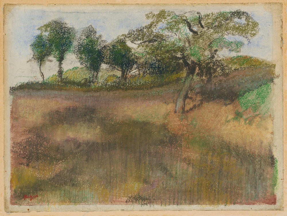 Ploughed Field Bordered by Trees (c. 1892)