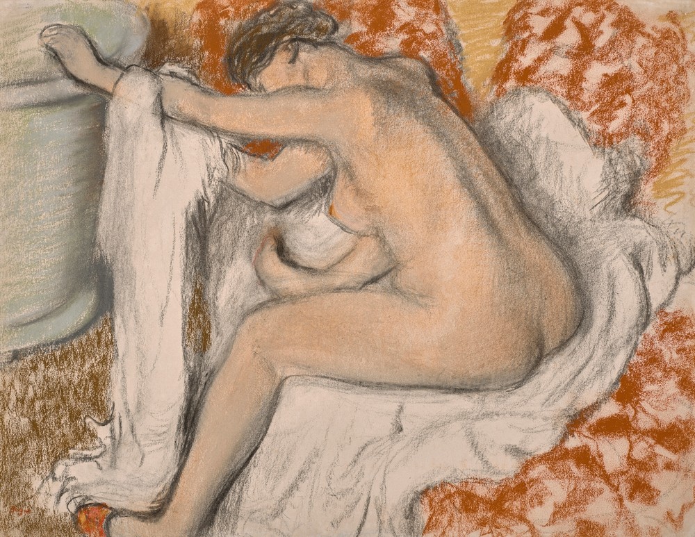 La sortie du bain (circa 1884)