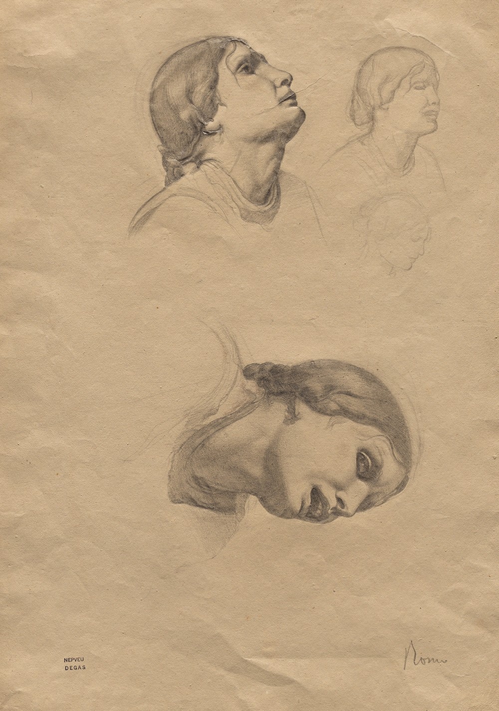 Four Studies of the Head of a Young Italian Woman