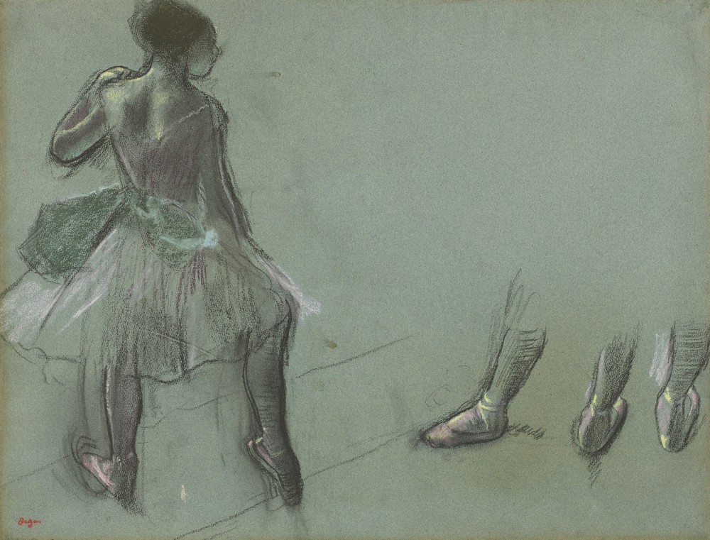 Dancer Seen from Behind and Three Studies of Feet (c. 1878)