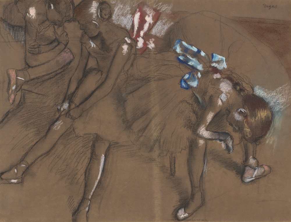 Three Dancers Resting (c. 1880)