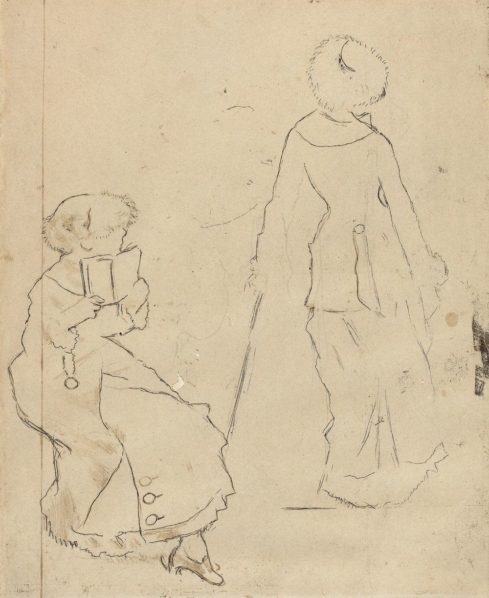 Study for ‘Mary Cassatt at the Louvre’ (verso) (c. 1879)