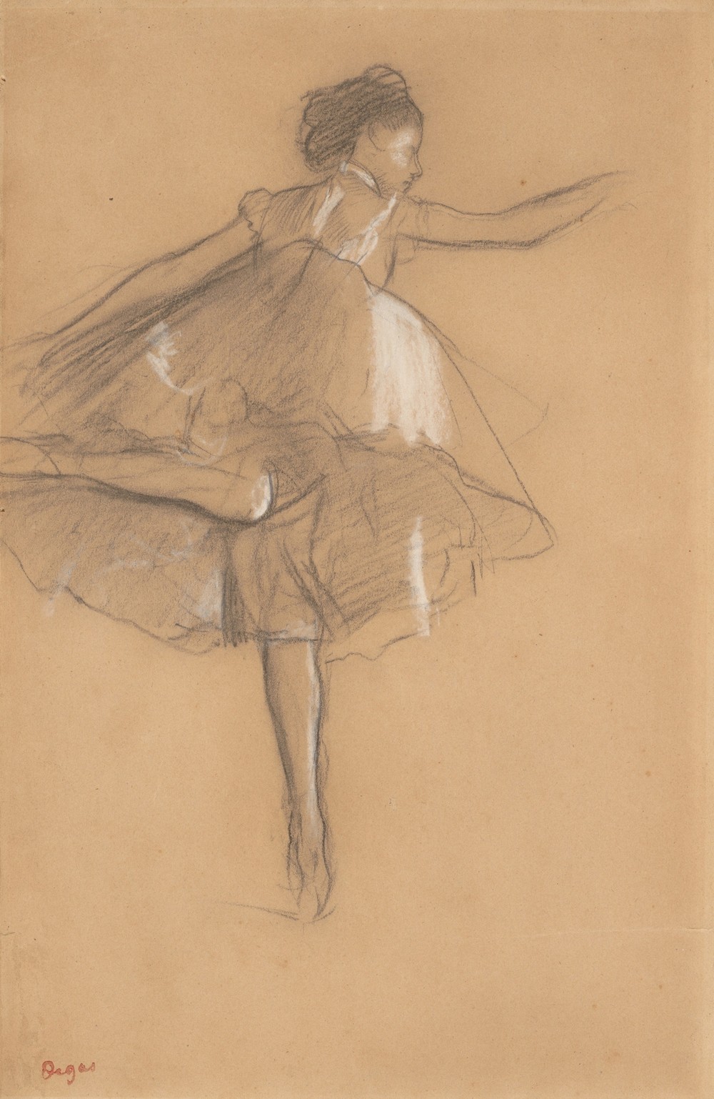 Dancer on pointe (ca. 1878)