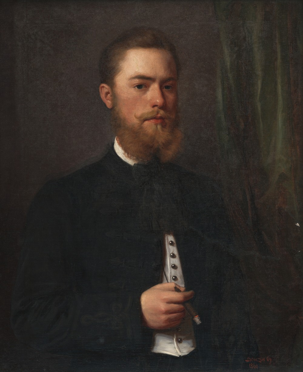 Portrait of a young man. Law student Gejza Bencúr