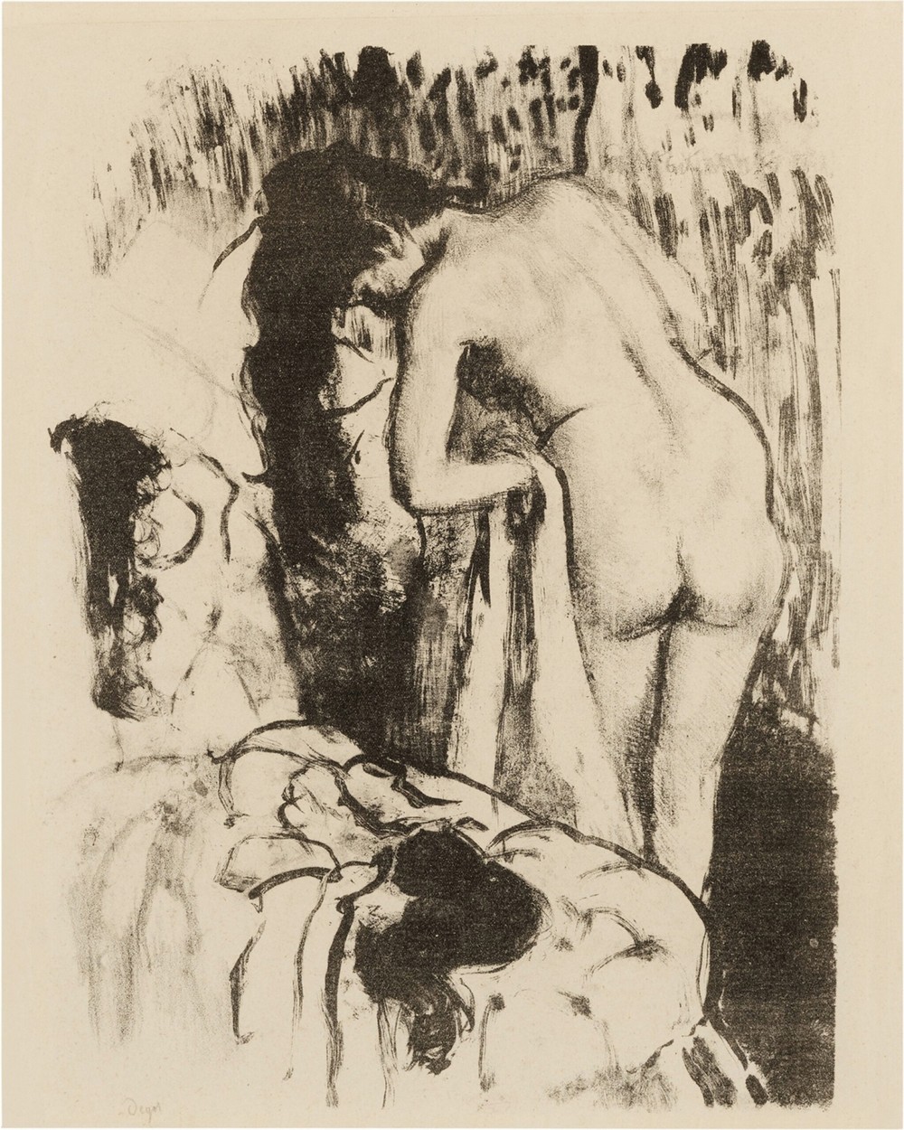 Femme nue debout à sa toilette (1891-92)