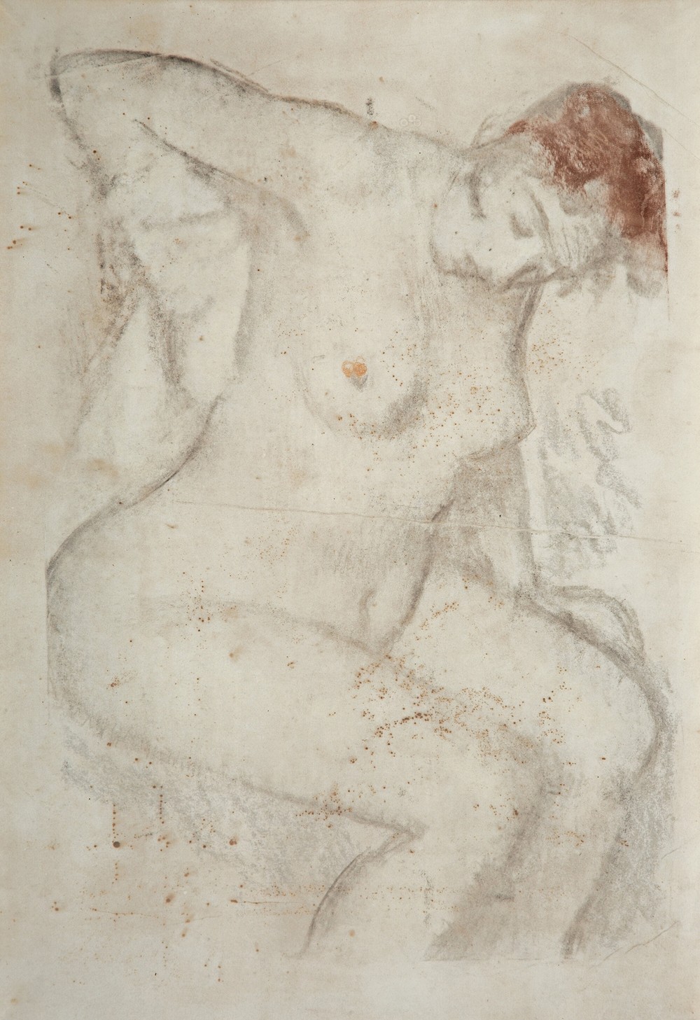 Femme s’essuyant