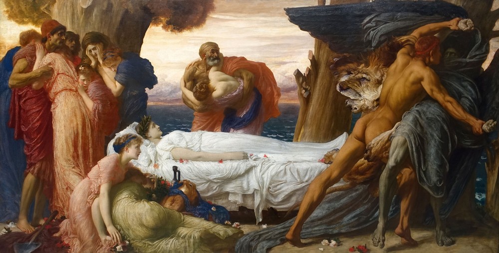 Hercules Wrestling With Death For The Body Of Alcestis (C. 1869-1871)
