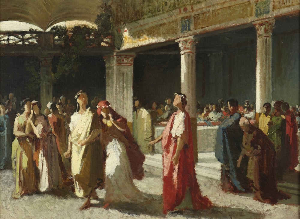 Dramatic Scene in a Court