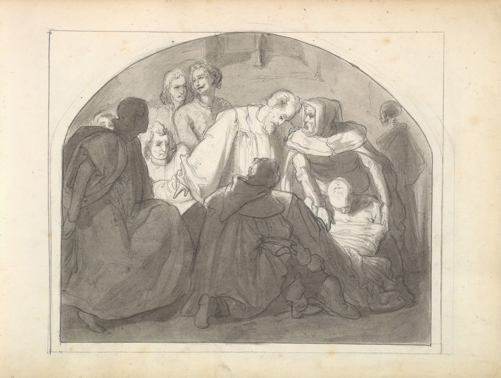 A Burial Scene (ca. 1849)