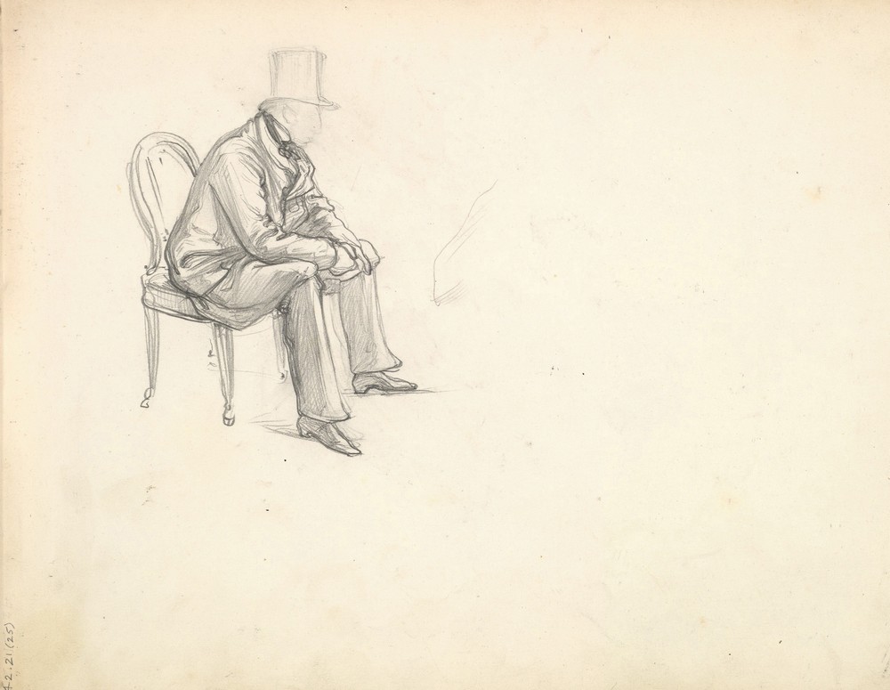 Man Seated on a Chair (ca. 1855)