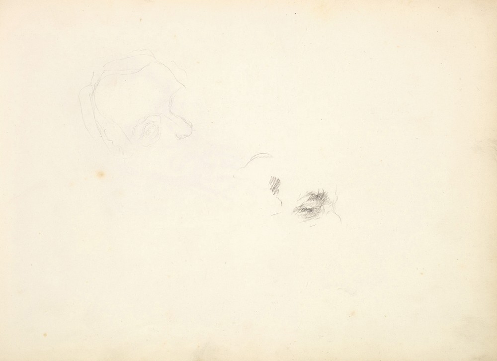 Preliminary Studies for Portrait of William Makepeace Thackeray (ca. 1855)