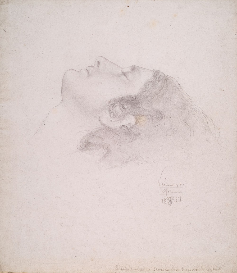 Study of Vicenzo for the Head of Romeo in Reconciliation of the Montagues and the Capulets