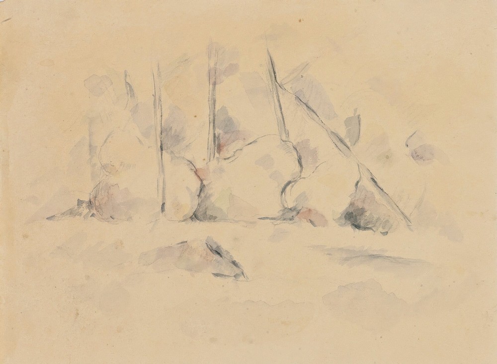 Arbres Parmi Des Rochers (circa 1890)