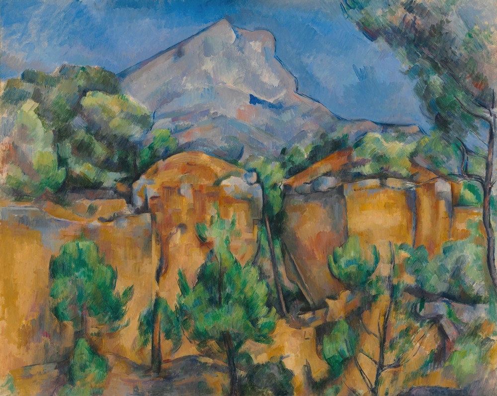 La Montagne Sainte-Victoire vue de la carrière Bibémus (circa 1897)