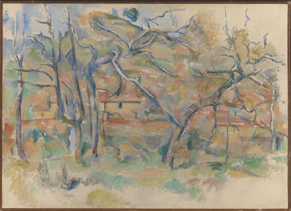 Trees and house, Provence (Ca. 1885)