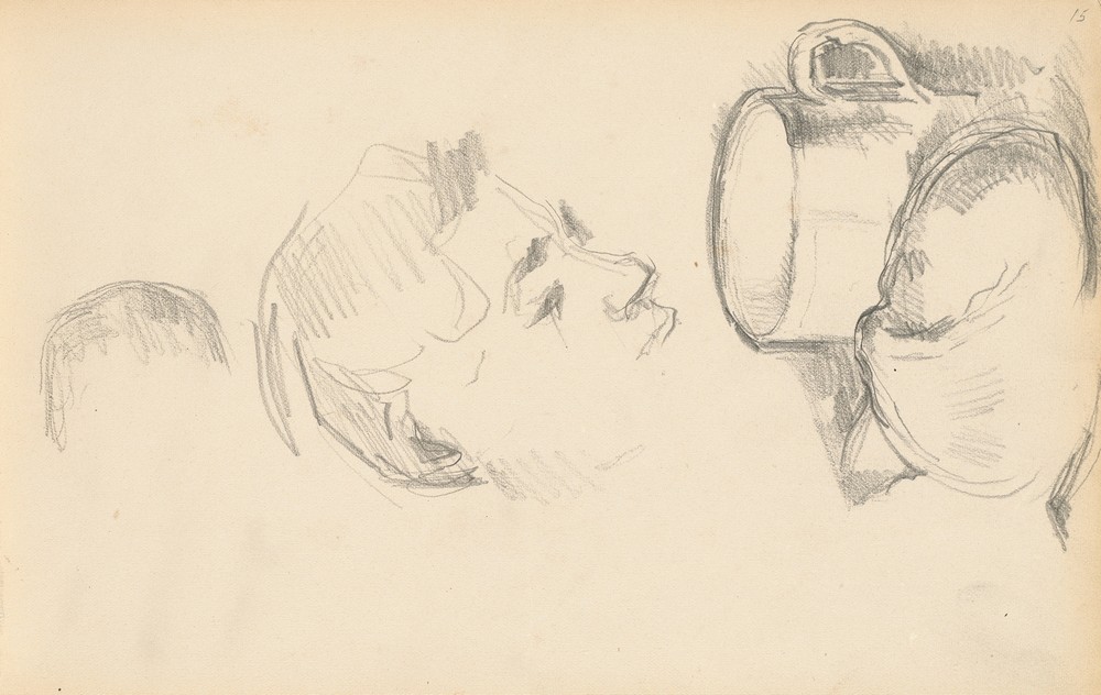 A Head, a Cup and a Bread Roll