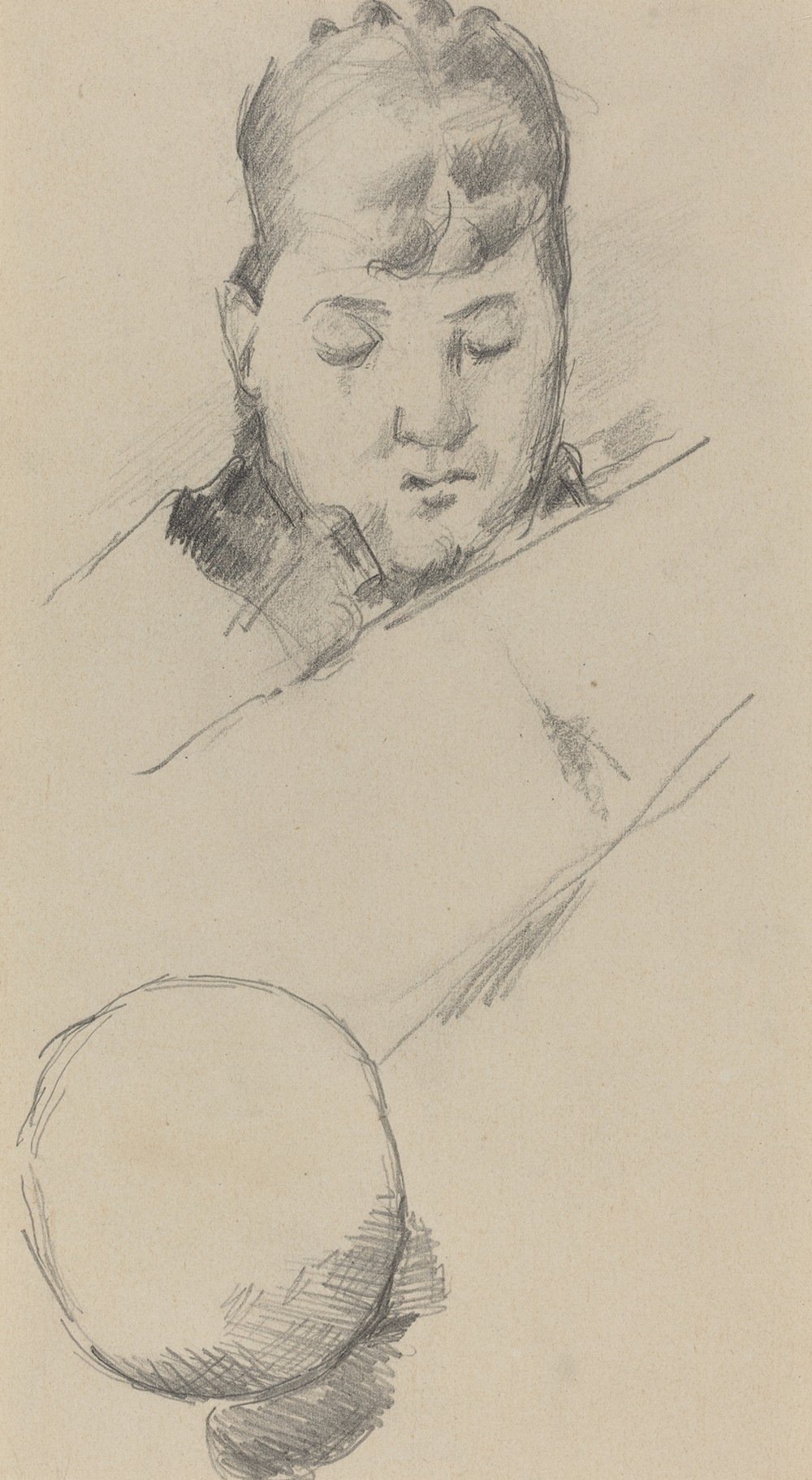 Bust of Madame Cézanne (verso)