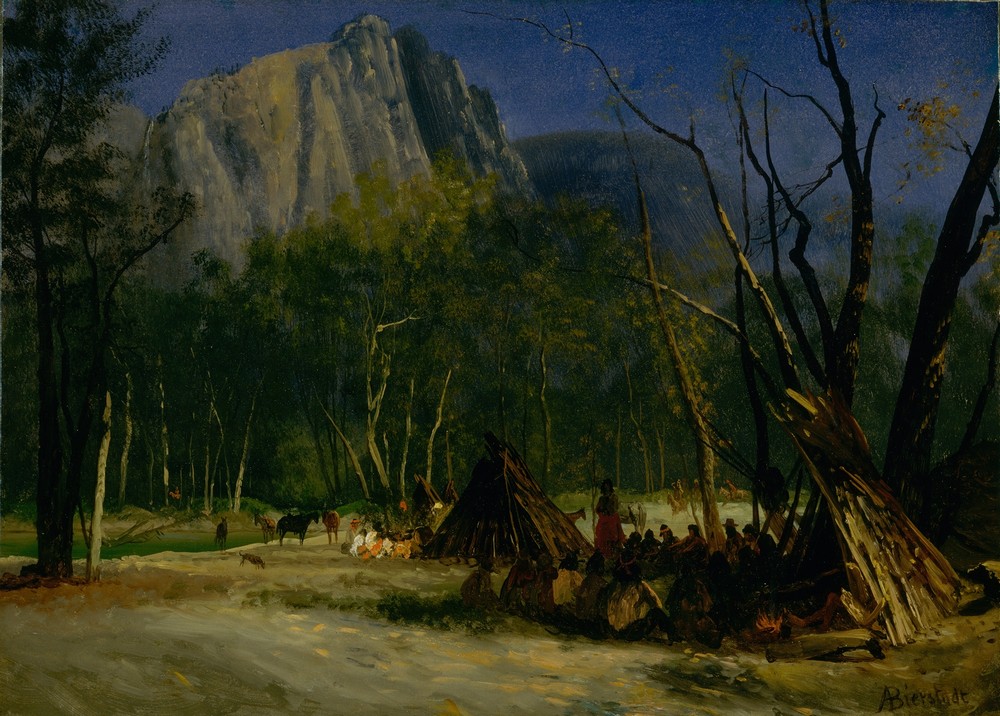 Indians in Council, California (ca. 1872)