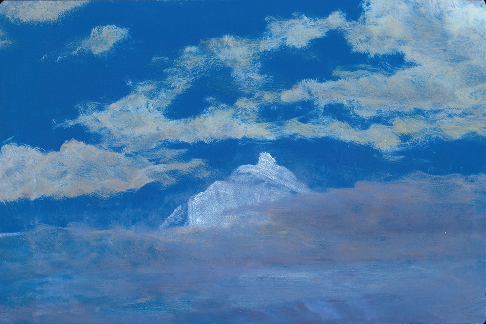 Cloud Study With Mountain Peak (19th century)