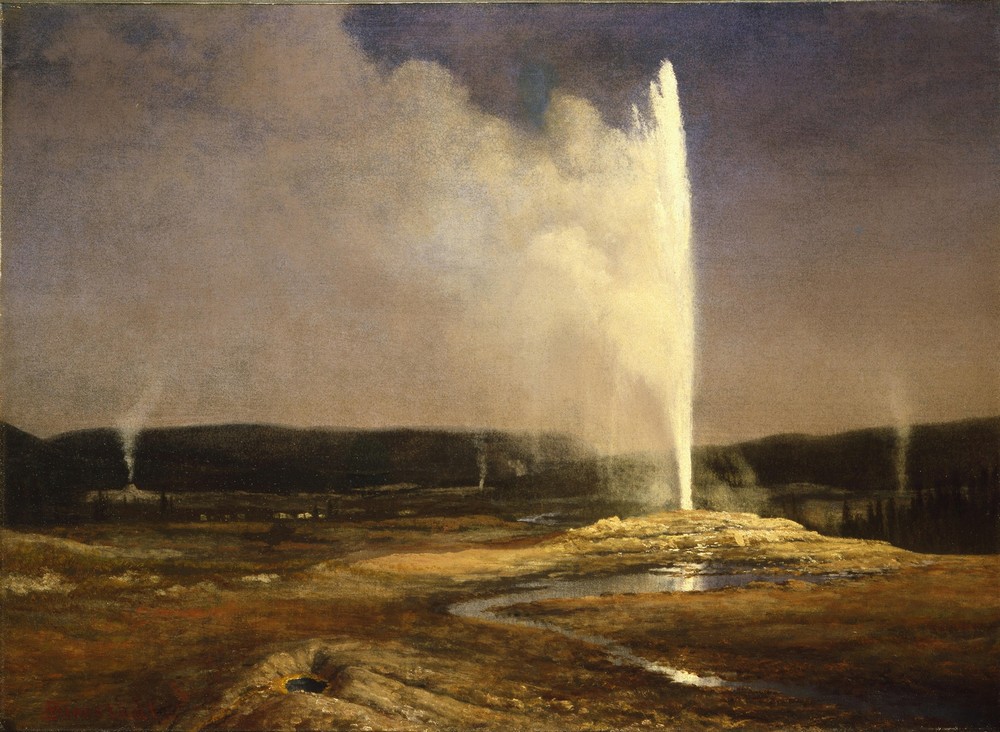 Geysers in Yellowstone (circa 1881)
