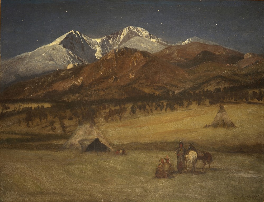 Indian Encampment – Evening (between 1876 and 1877)