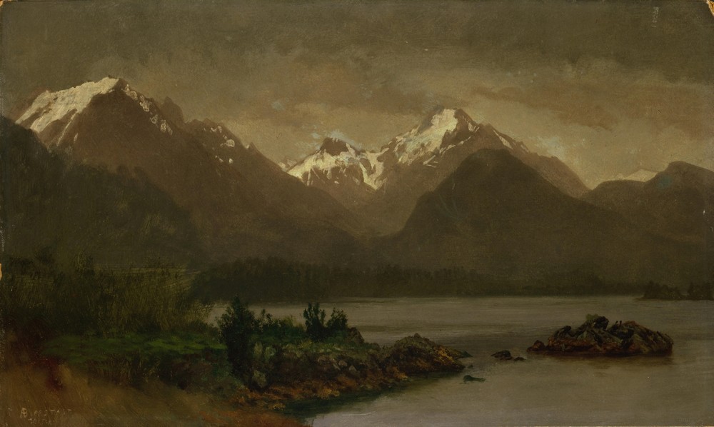Untitled (mountains and lake)