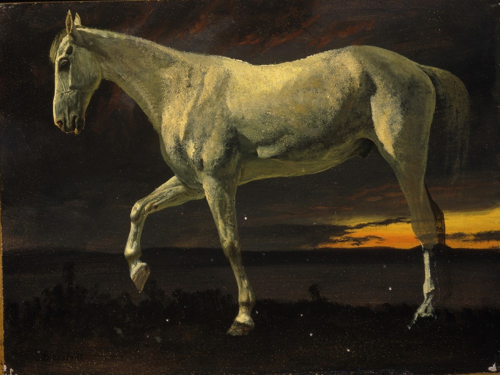 White Horse and Sunset (circa 1863)