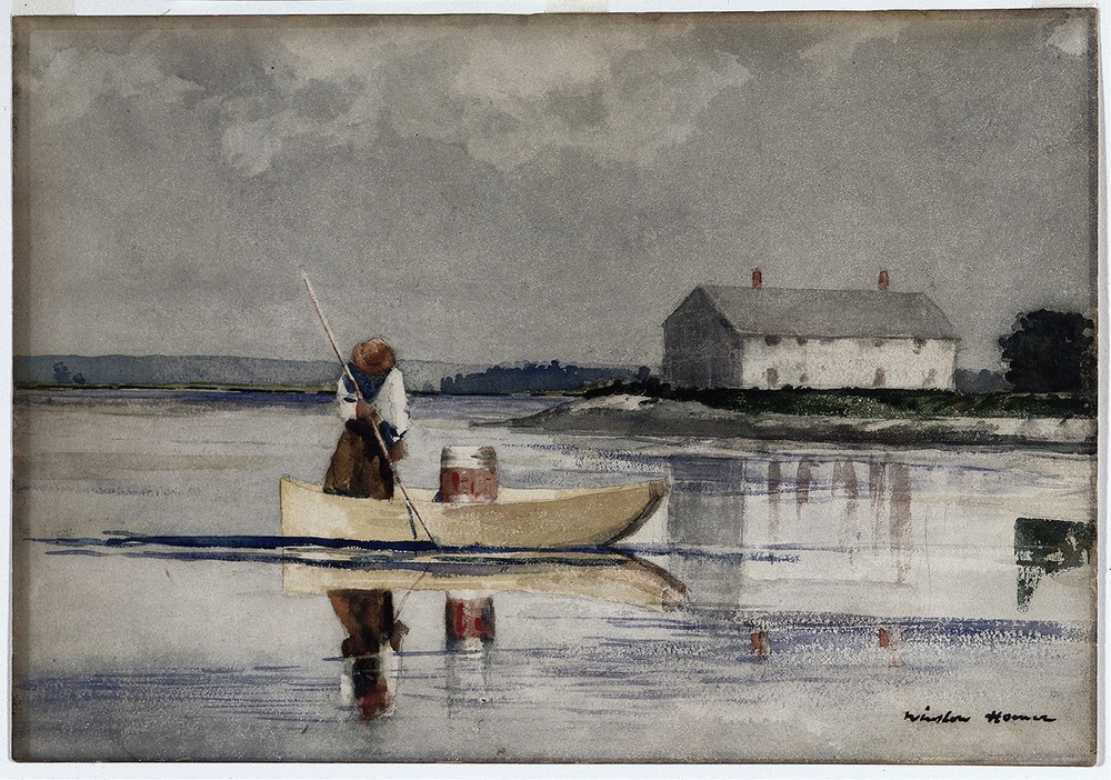 Spearing Eels (late 1800s)