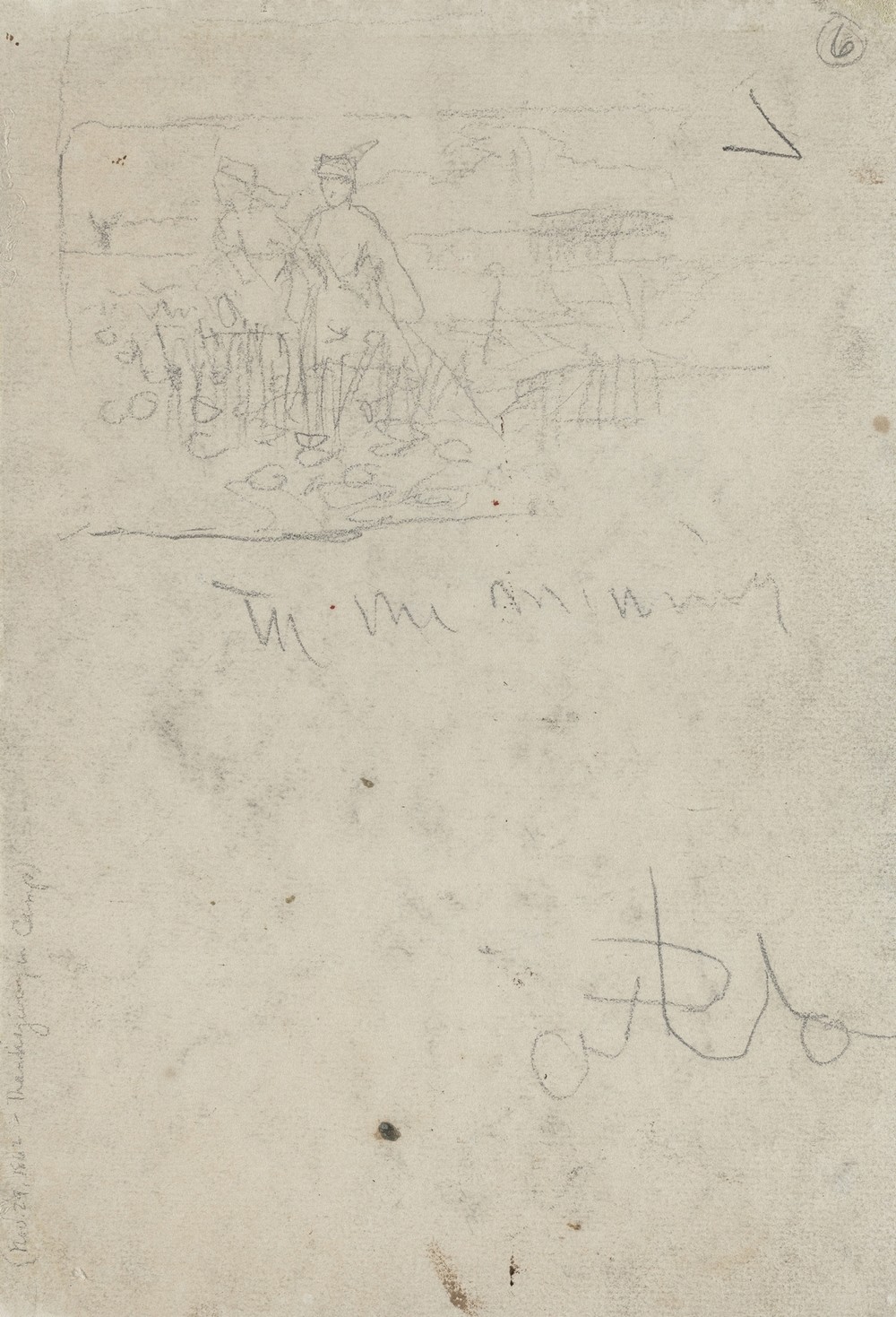 Thanksgiving in Camp (verso) (n.d.)