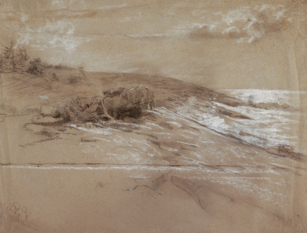 Seacoast With Scrub Pines, Prout’s Neck, Eastern Point (1884–90)