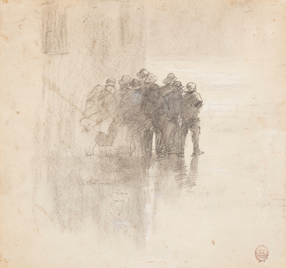 Fishermen in Oilskins, Cullercoats, England