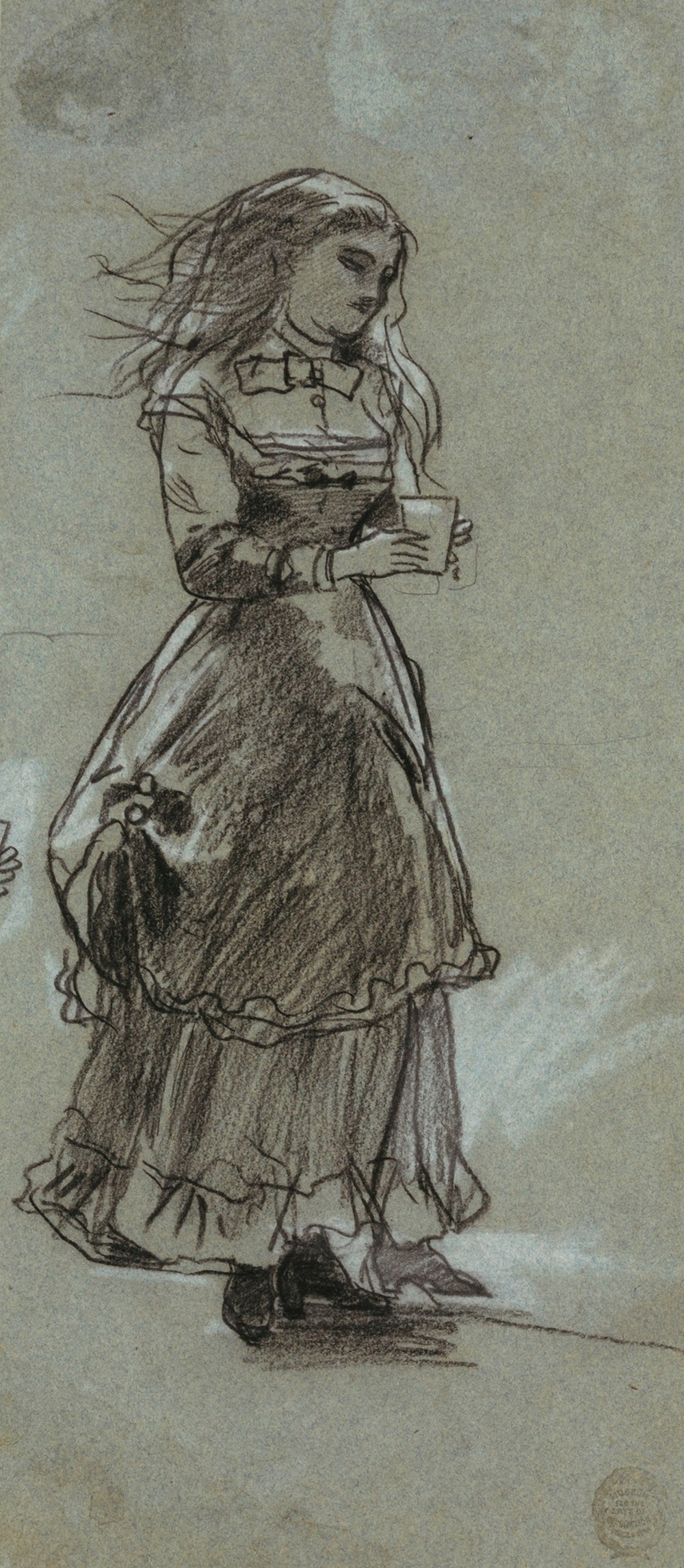 Girl Holding a Drinking Glass