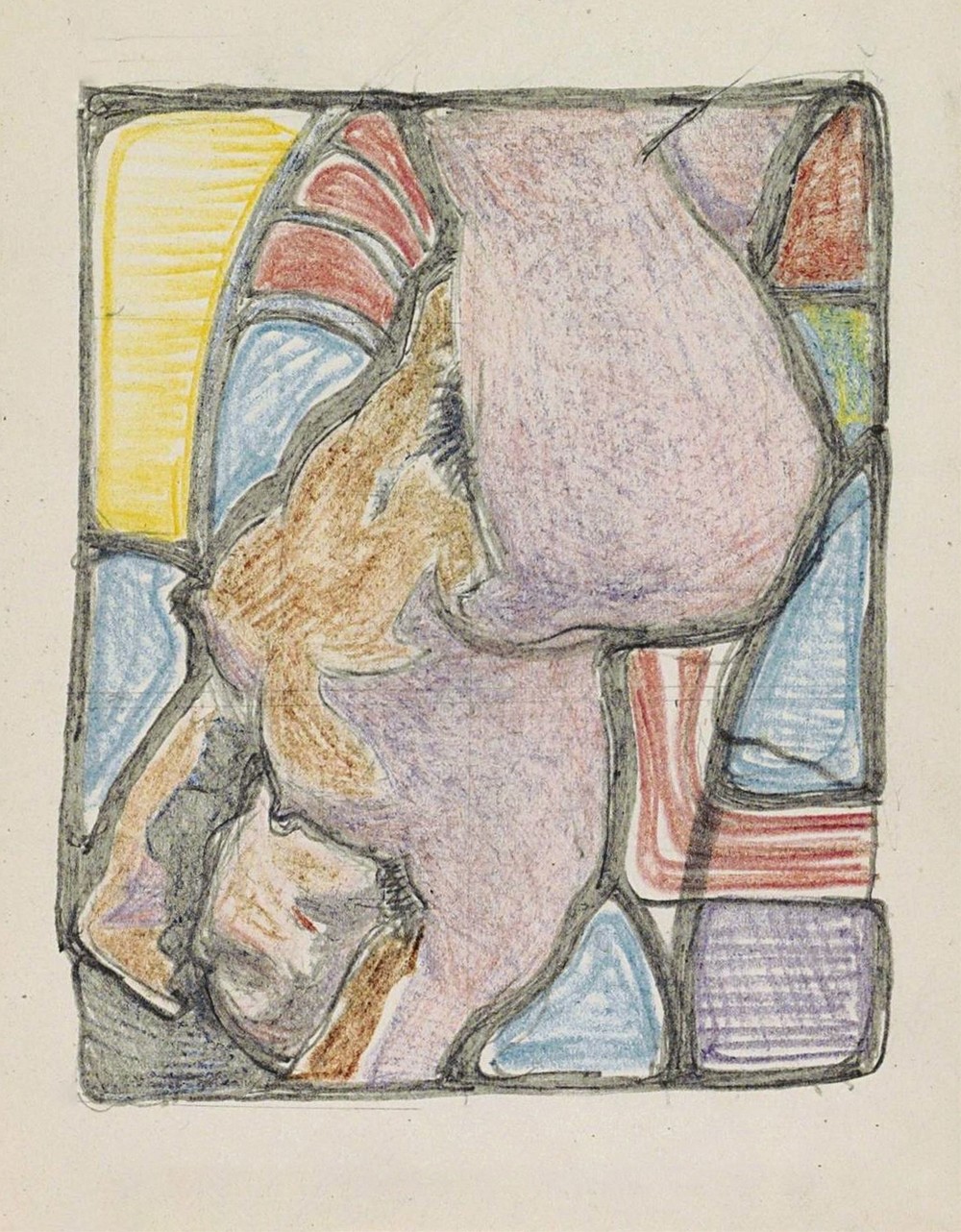 Nude woman lying down (c. 1916)
