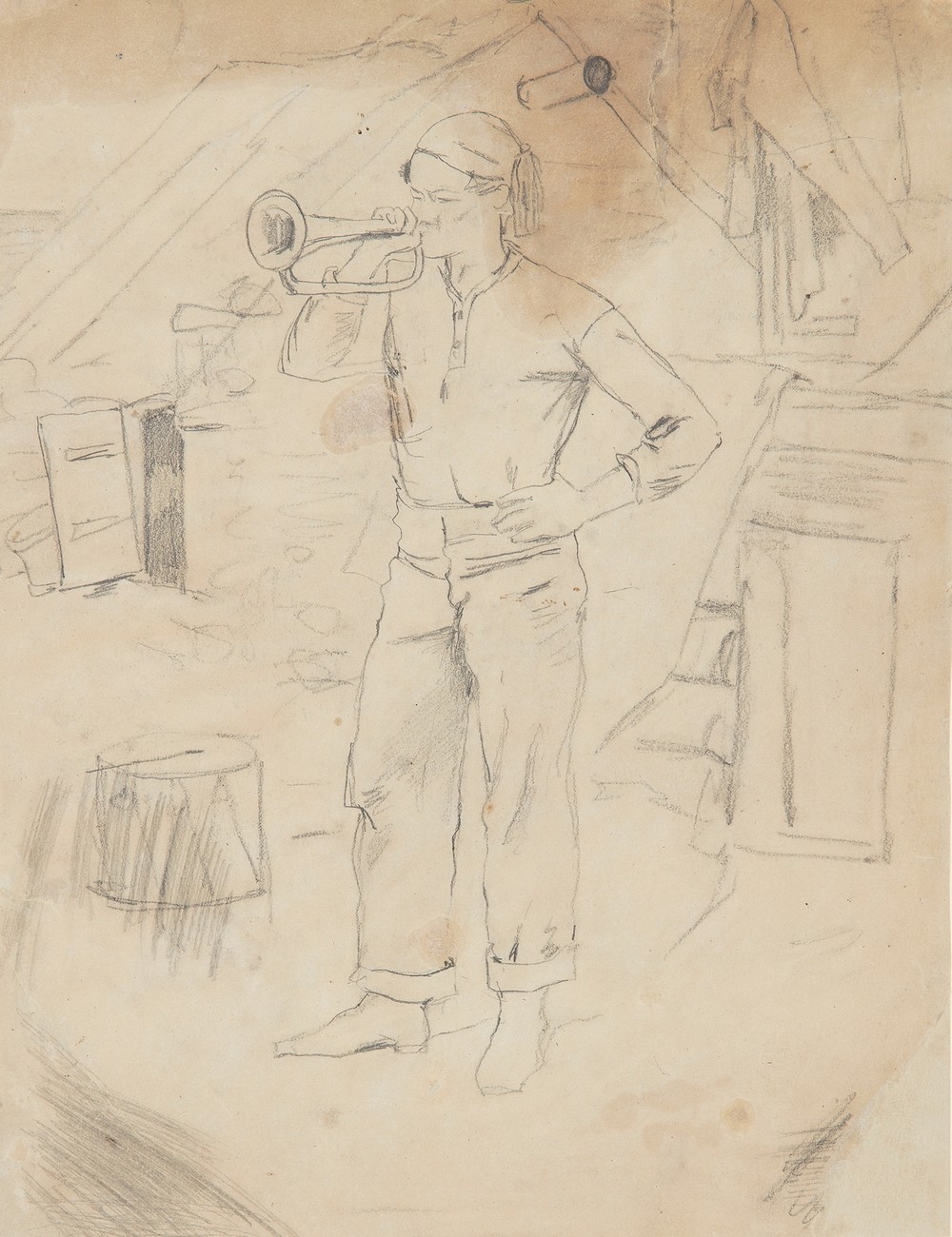 Man Wearing Zouave’s Cap (ca 1861)