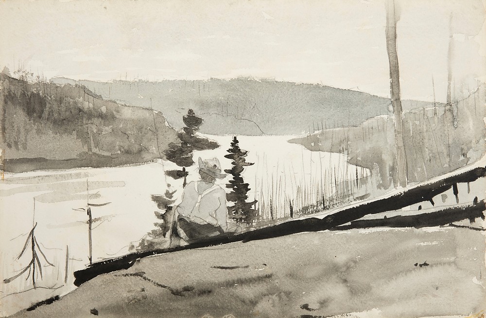 Mountain River or Lake