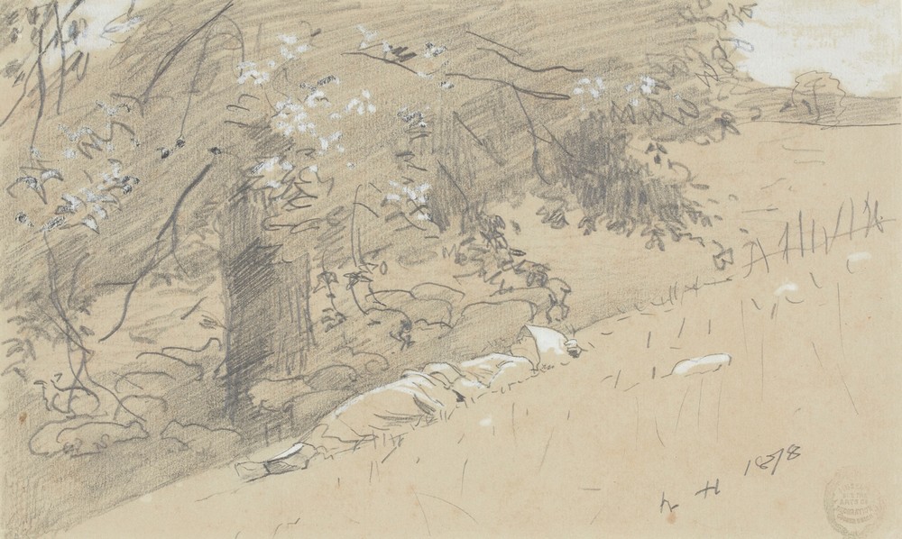 Shepherdess Resting Under a Tree