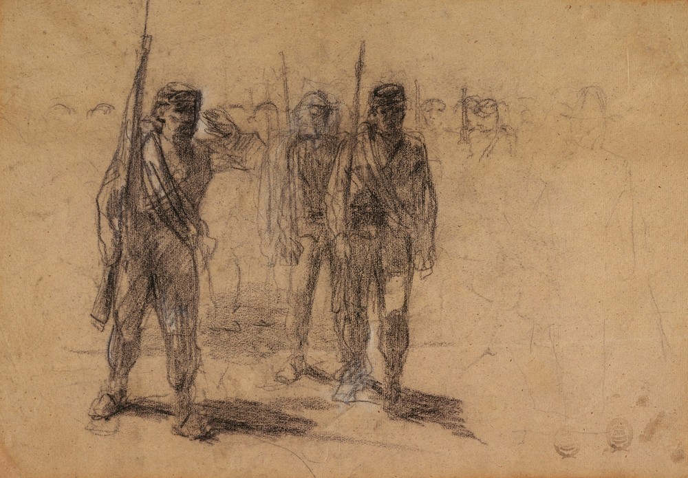 Soldiers Drilling (ca 1864)