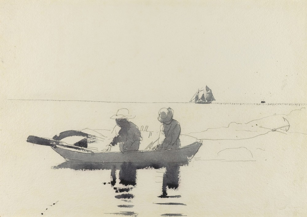 Two Figures in a Rowboat
