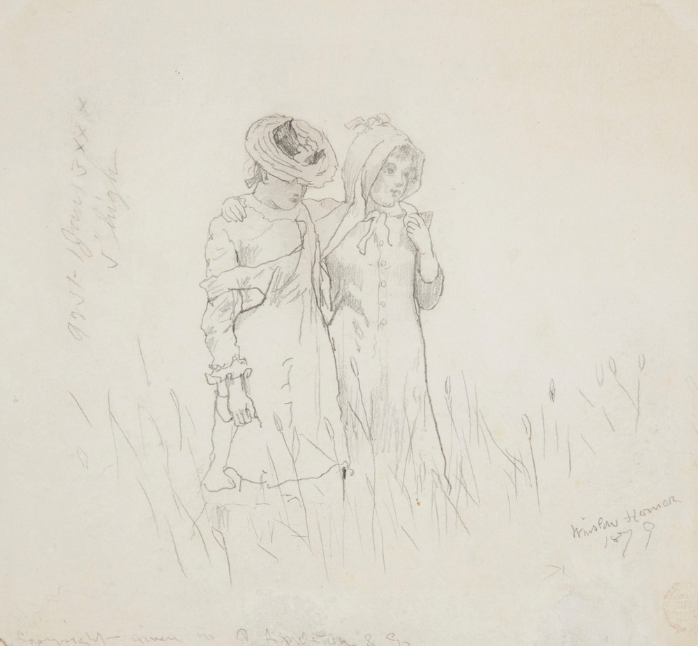 Two Girls in a Field