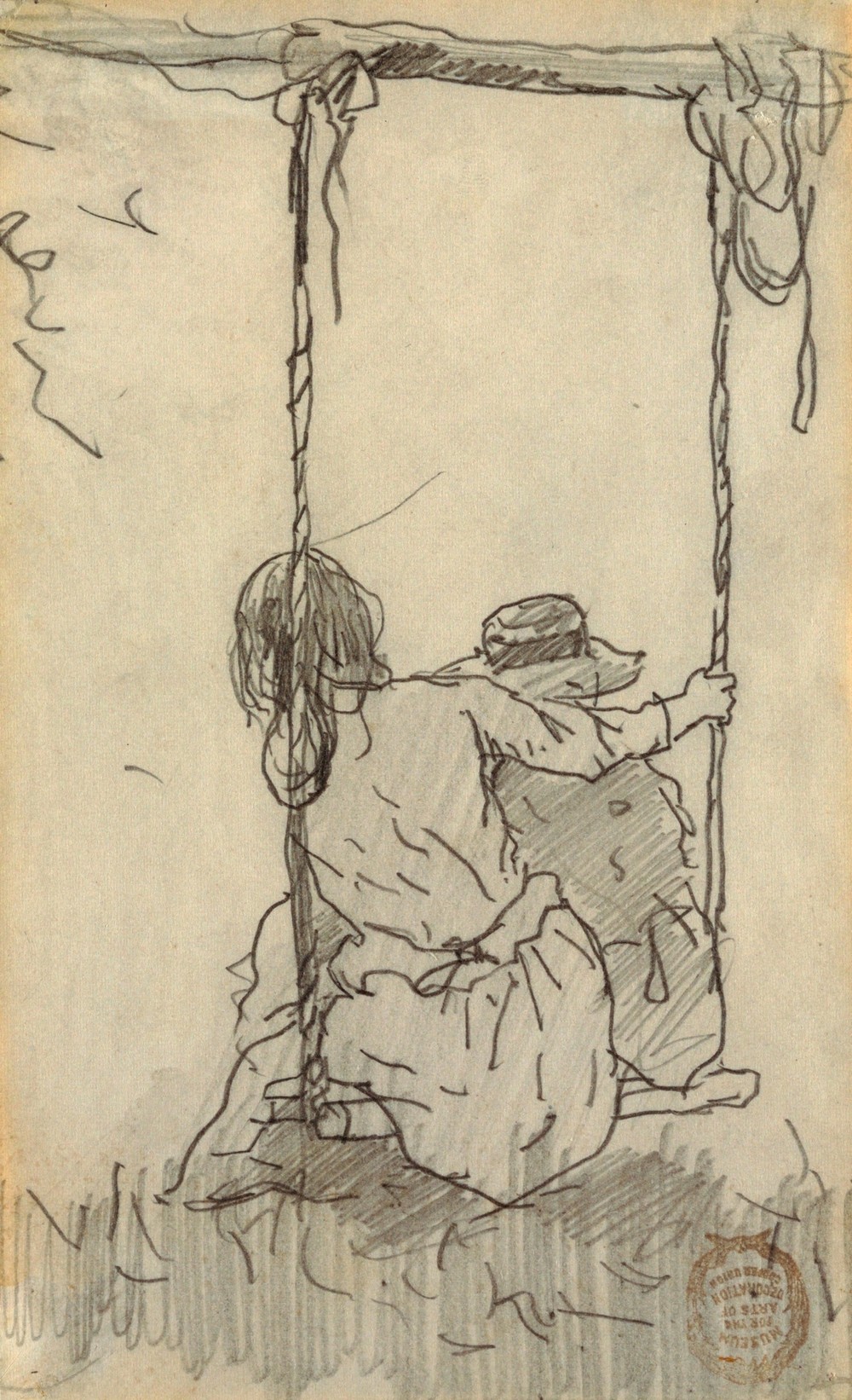 Two Girls on a Swing