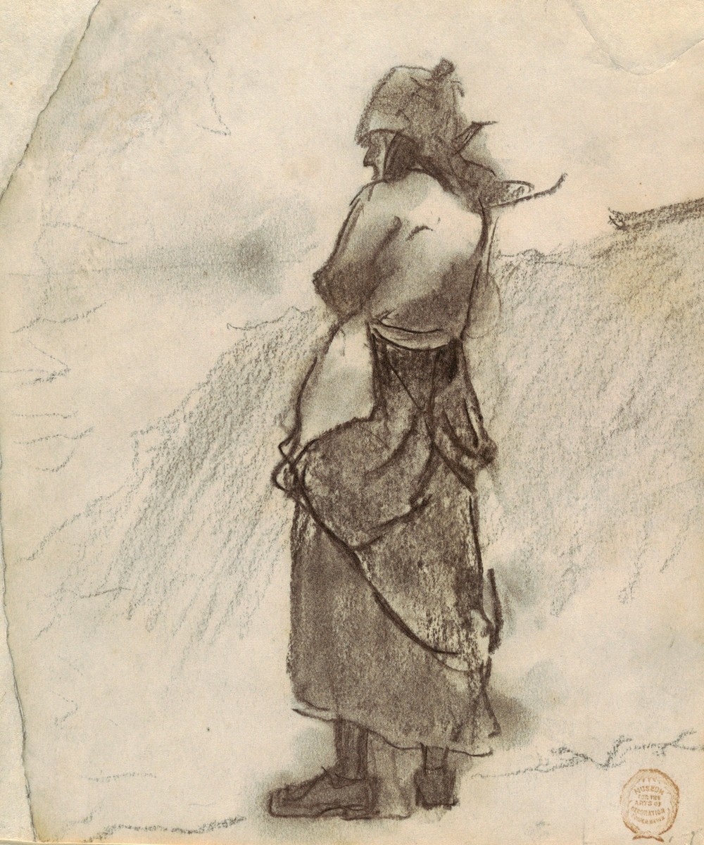 Woman Looking Out to Sea, Cullercoats, England