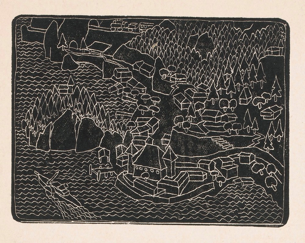 Dorpsgezicht aan de kust