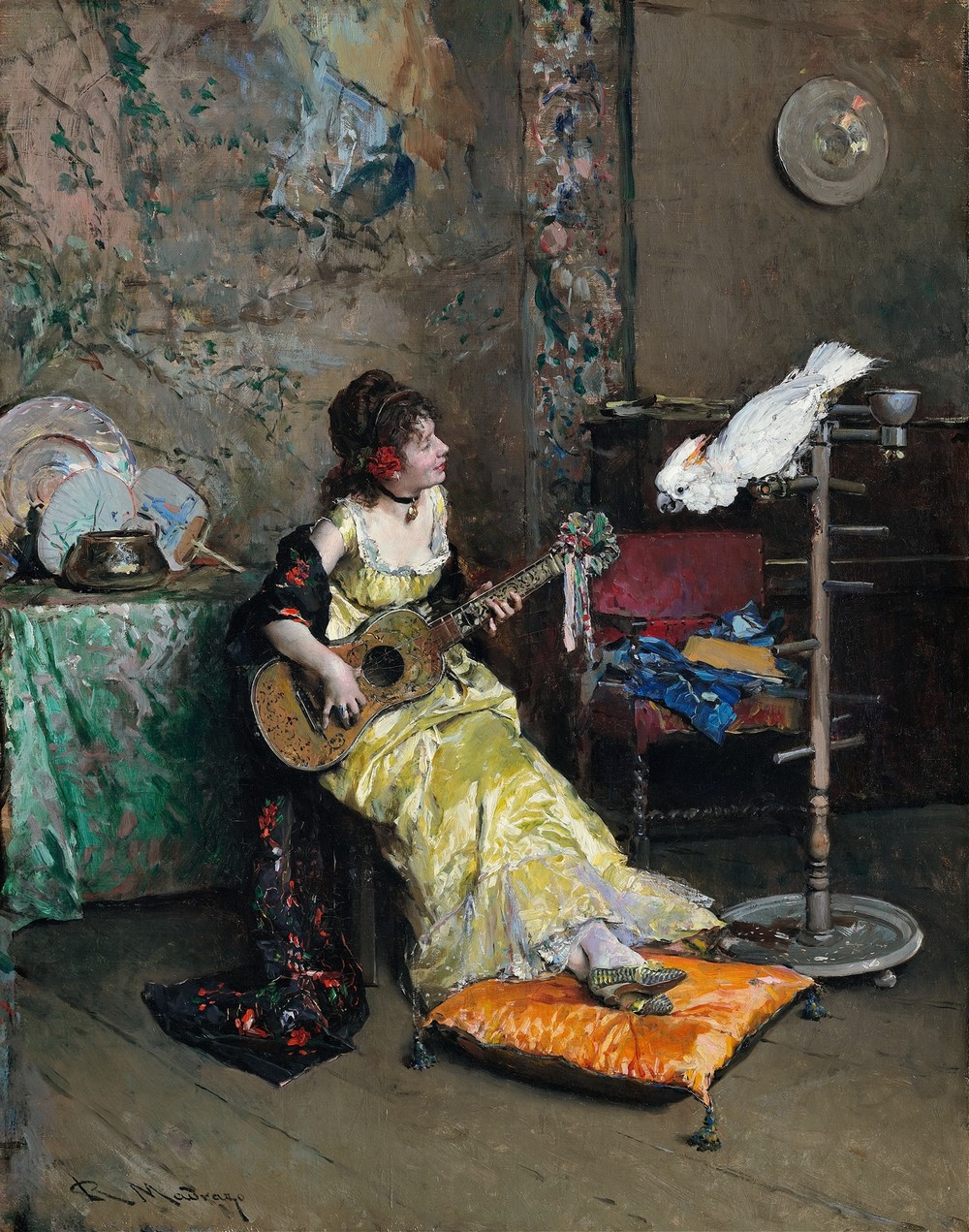 Woman With A Parrot (c. 1872)
