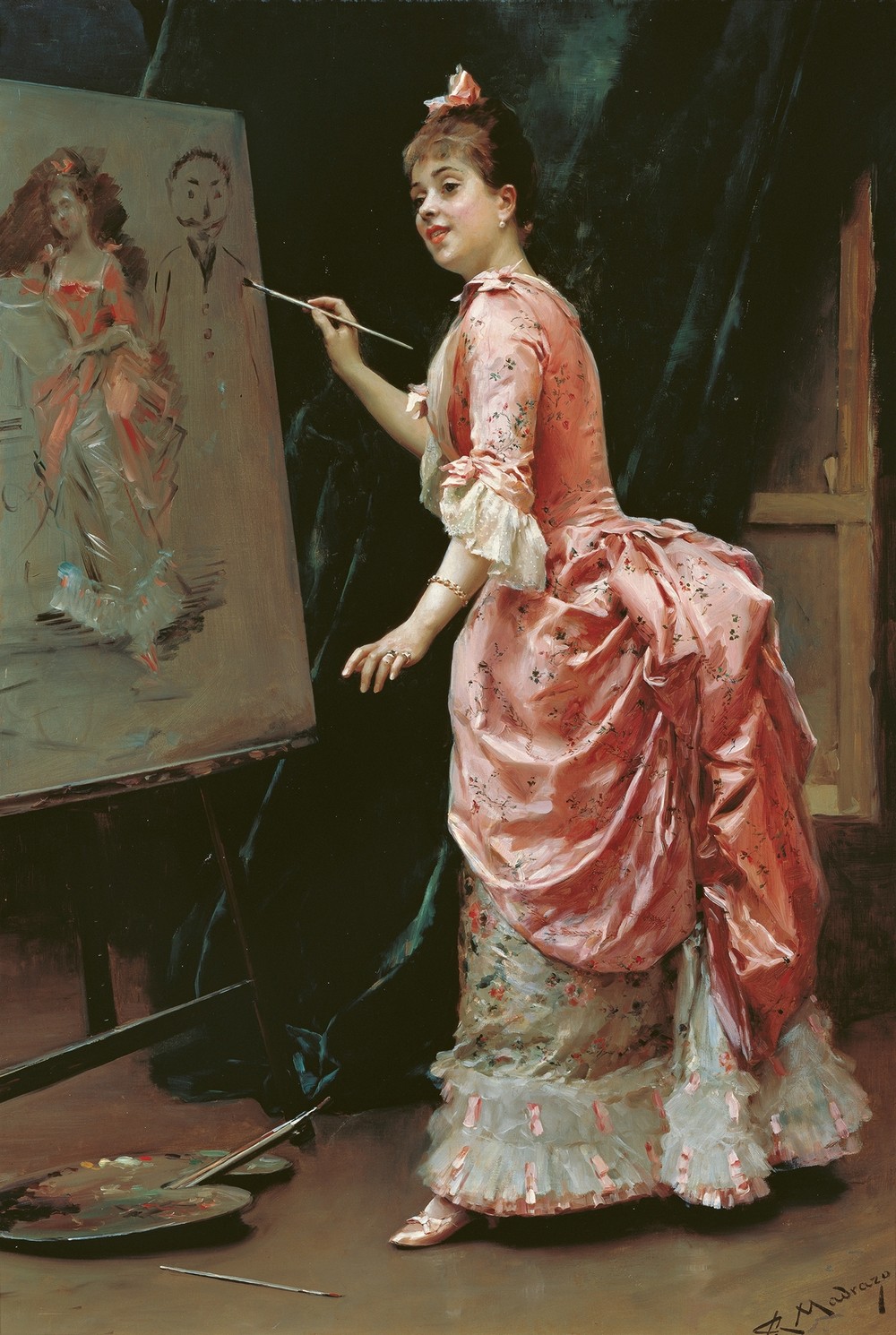 Model Making Mischief (c. 1885)