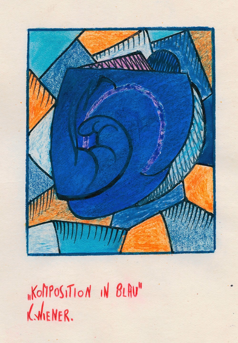 Komposition in Blau (around 1921)
