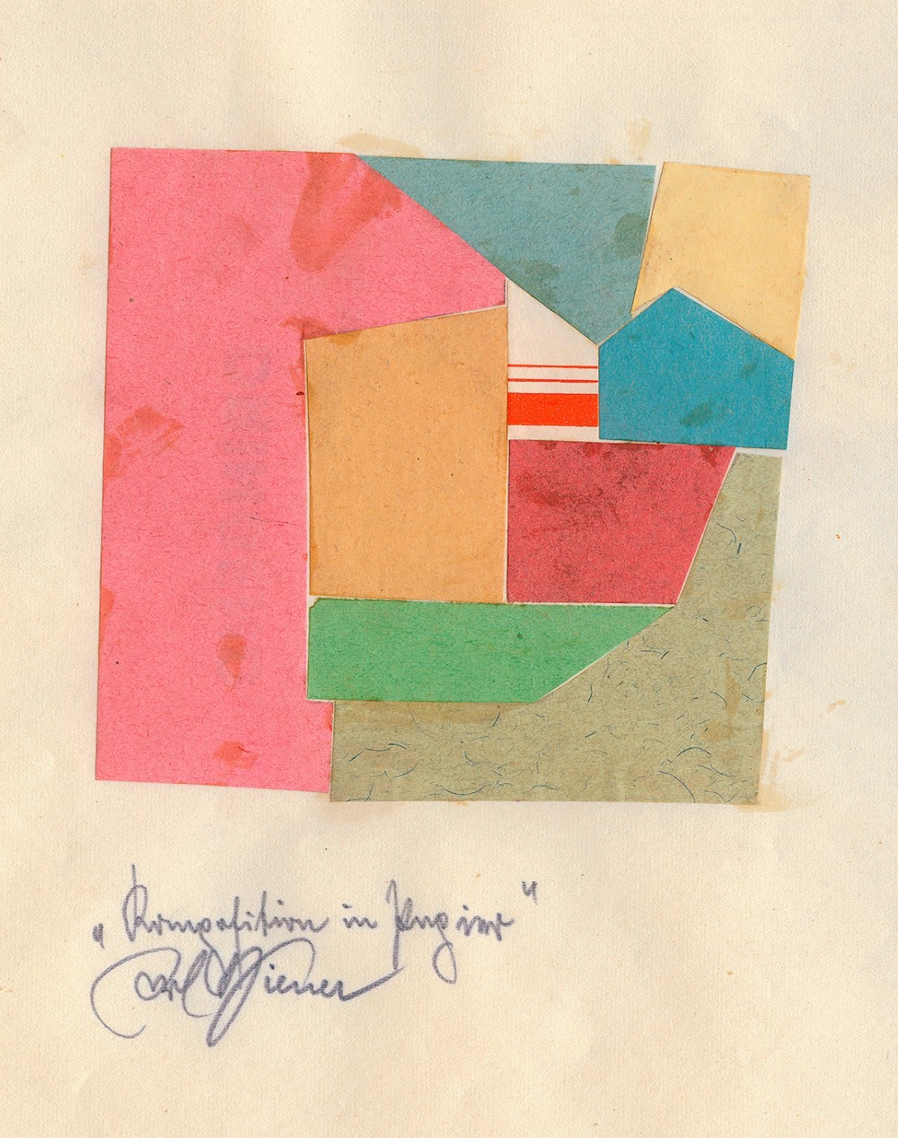 Komposition in Papier (around 1923)