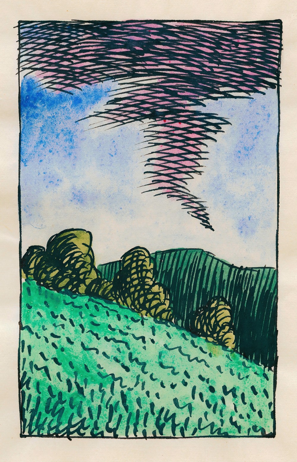 Kopfstudie, aus; ‘Profile’, 10 Blätter, Graz XI