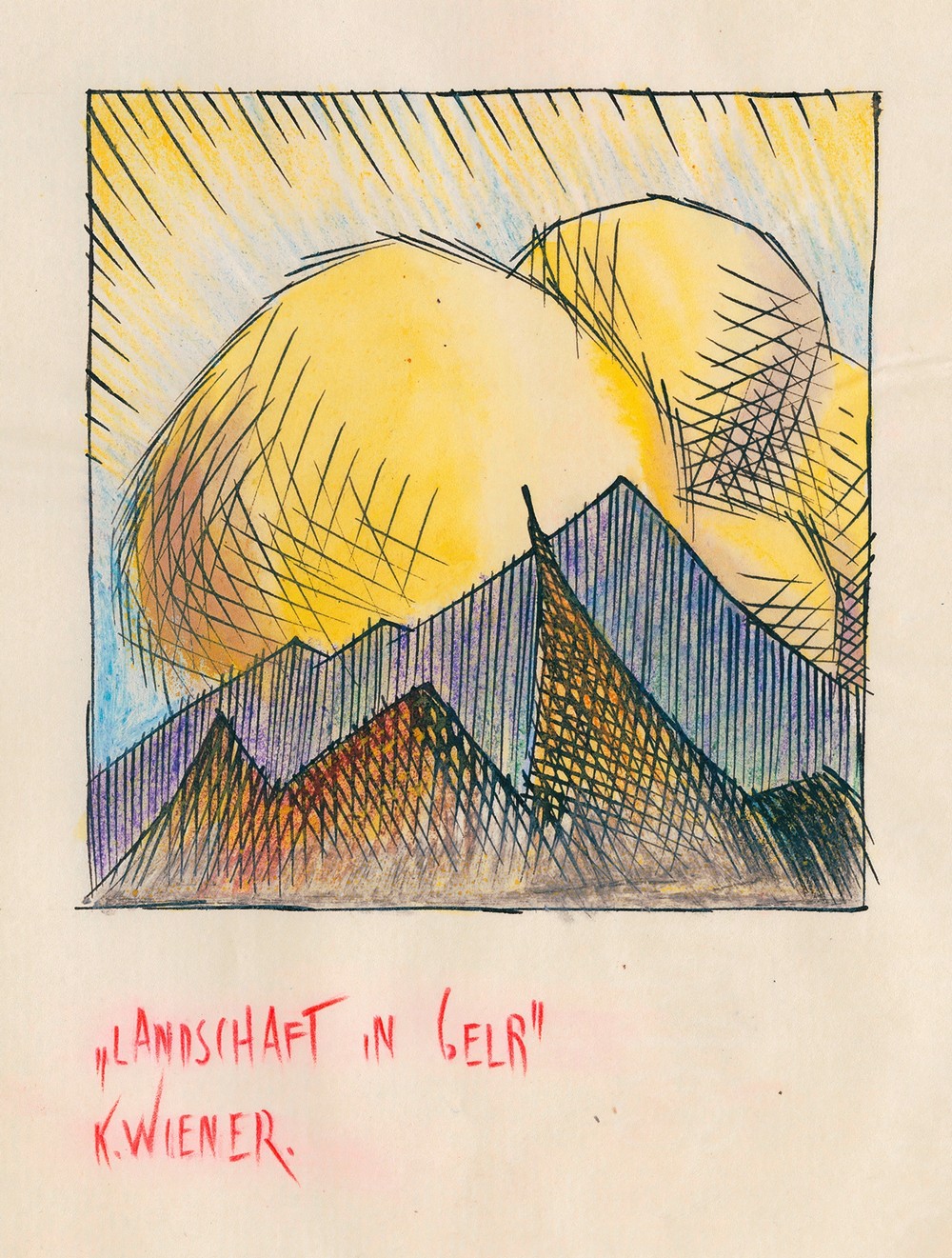 Landschaft in Gelb (around 1921)